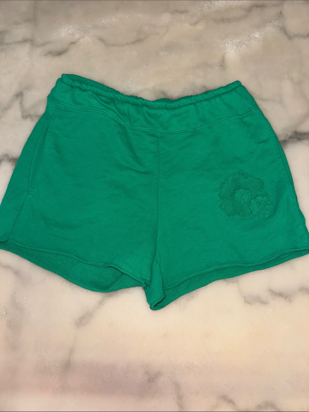 Nike green sweat shorts